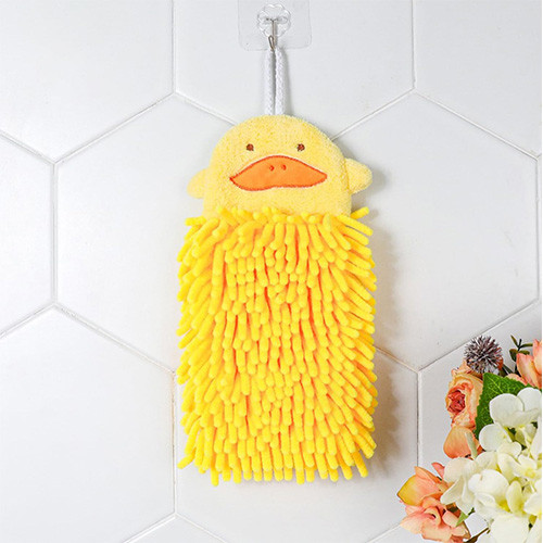 حوله آشپزخانه عروسکی شنیل طرح ماکارونی زرد