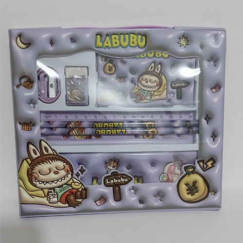 پک هدیه لوازم التحریر مدل 6 تکه طرح 6 لبوبو