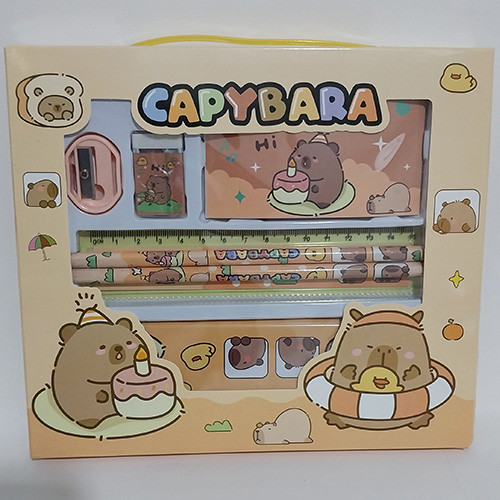 پک هدیه لوازم التحریر مدل 6 تکه طرح 4 کاپی بارا