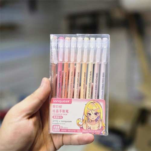 روان نویس 9 رنگ مدل اسکین کالر برند Languo گالری 1