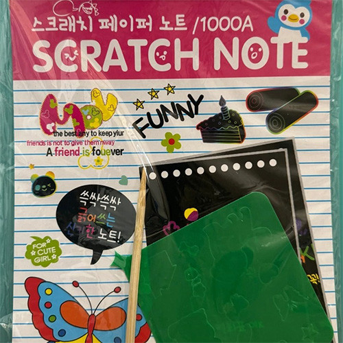 اسکراچ نوت ذغالی به همراه شابلن گالری 1