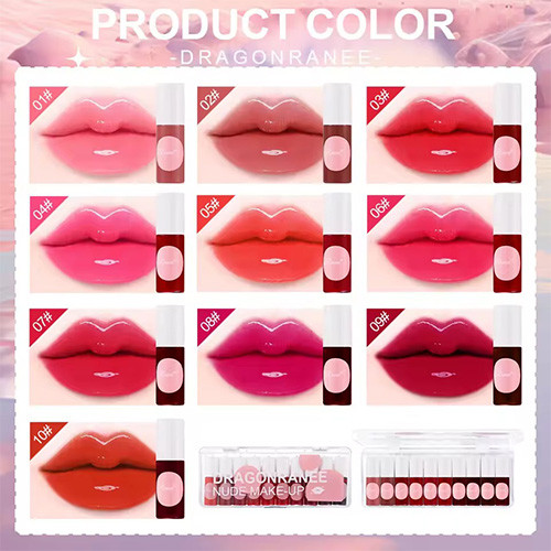 پک تینت لب 10 عددی شفاف DRAGON گالری 3