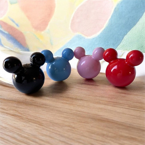 پد آرایشی مدل میکی موس مجموعه 6 عددی تصویر رنگ ها