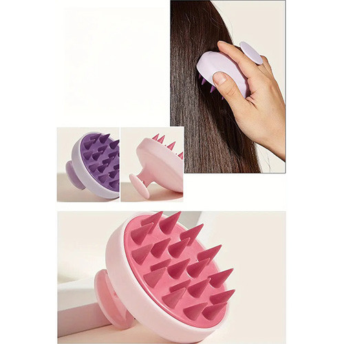 برس سیلیکونی شست و شو و ماساژ پوست سر گالری 1