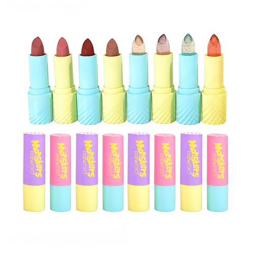 رژلب جامد طرح هیولا برند KEVIN & COCO اصلی تصویر رنگ ها