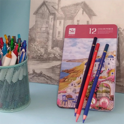 مداد رنگی 12 رنگ مدل آرتیست برند Uppage تصویر گالری 1