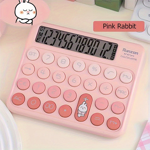 ماشین حساب عروسکی فانتزی Runzon رنگ صورتی