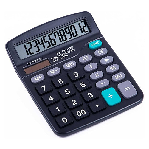 ماشین حساب دیجیتالی نمایشگر بزرگ مدل KK-837 شاخص
