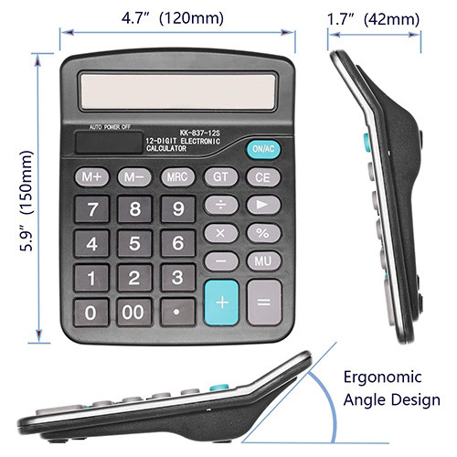 ماشین حساب دیجیتالی نمایشگر بزرگ مدل KK-837 گالری 2