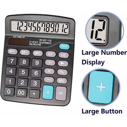 ماشین حساب دیجیتالی نمایشگر بزرگ مدل KK-837 گالری 1