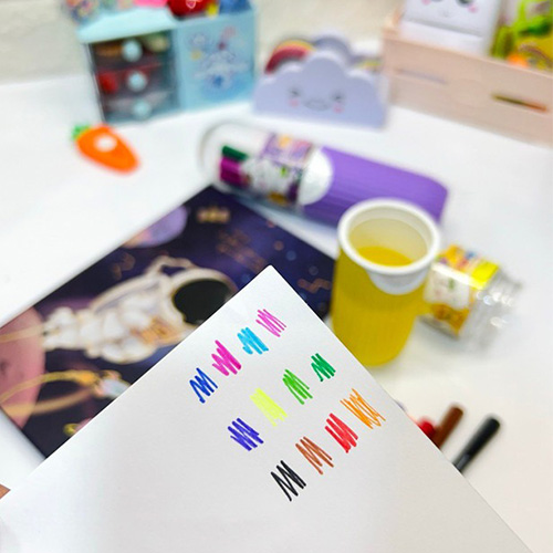 ماژیک رنگ آمیزی قابل شست و شو 12 رنگ مدل کپسولی گالری 2