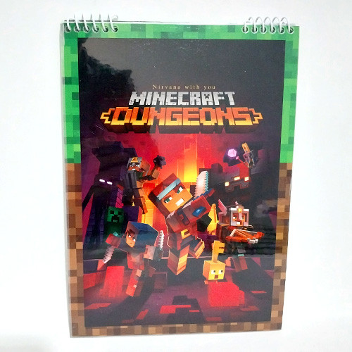 دفتر نقاشی 40 برگ سیمی طرح ماینکرافت طرح 7