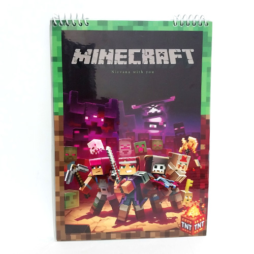 دفتر نقاشی 40 برگ سیمی طرح ماینکرافت طرح 9