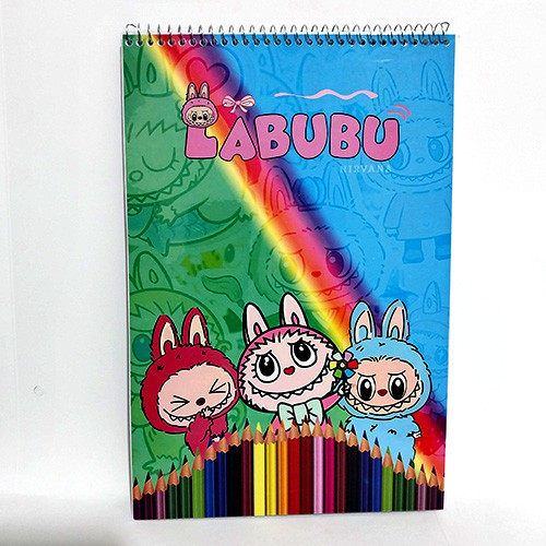 دفتر نقاشی 40 برگ سیمی سایز A4 طرح 6