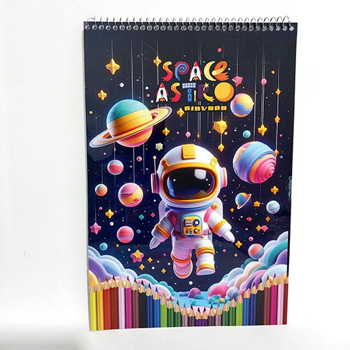 دفتر نقاشی 40 برگ سیمی سایز A4 طرح 5