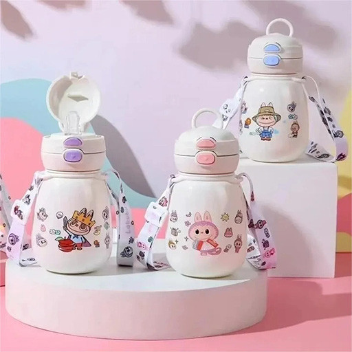 قمقمه دو حالته نی دار 500 میلی لیتر همراه با بند گالری 1