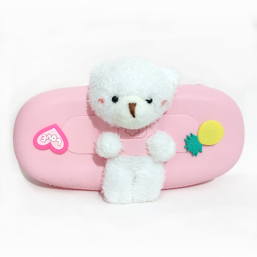 جامدادی سیلیکونی عروسک دار طرح خرس شاخص