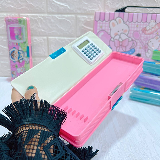 جامدادی مگنتی دارای ماشین حساب چرخشی و جدول ضرب مخفی گالری 1