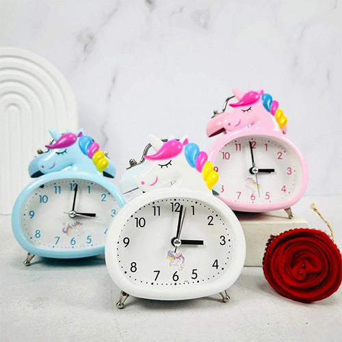 ساعت رومیزی فلزی زنگ دار طرح یونیکورن گالری 2