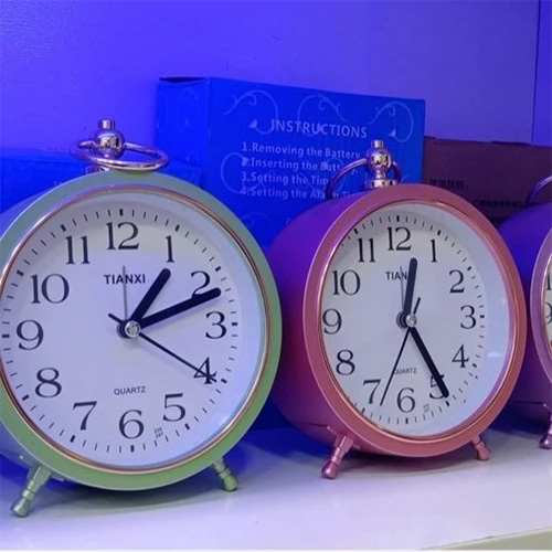 ساعت رومیزی فلزی زنگ دار Tianxi گالری