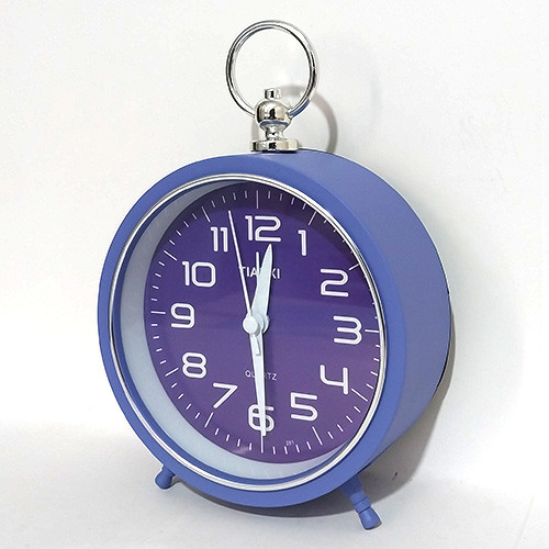 ساعت رومیزی فلزی زنگ دار Tianxi تماما بنفش