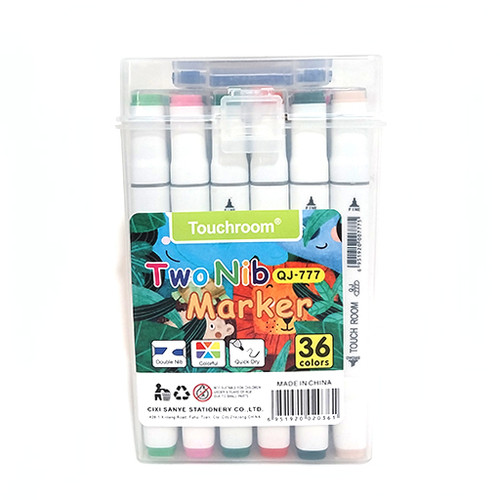 ماژیک طراحی 36 رنگ دو سر راندو برند Touchroom شاخص