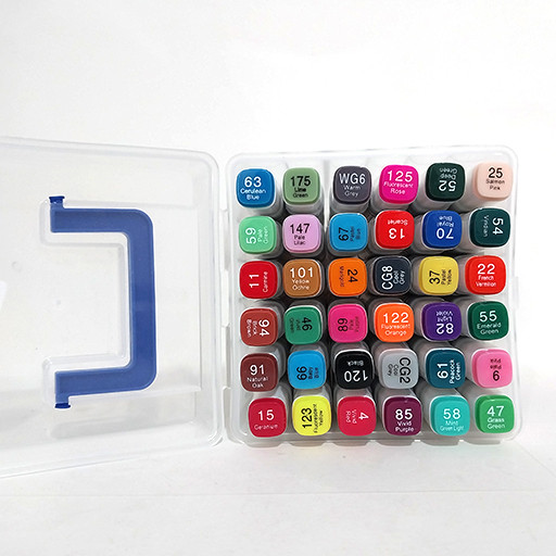 ماژیک طراحی 36 رنگ دو سر راندو برند Touchroom گالری