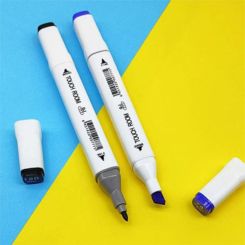 ماژیک طراحی 36 رنگ دو سر راندو برند Touchroom گالری 3