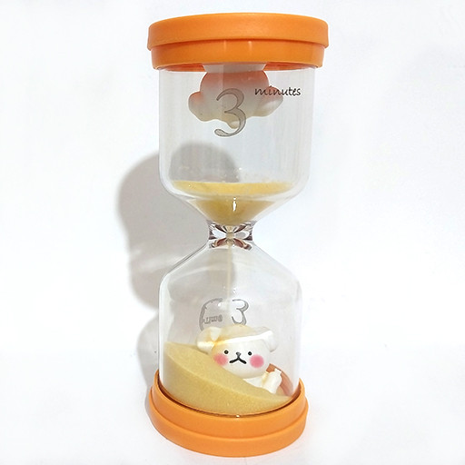 ساعت شنی تایمردار و عروسک دار نارنجی