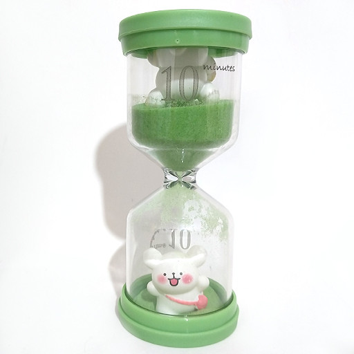 ساعت شنی تایمردار و عروسک دار سبز