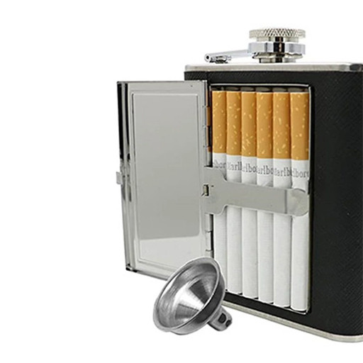 هیپ فلاسک جاسیگاری دار استیل گالری 3