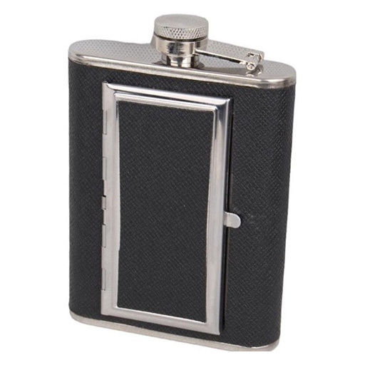 هیپ فلاسک جاسیگاری دار استیل شاخص