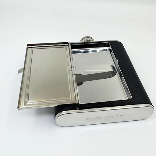 هیپ فلاسک جاسیگاری دار استیل گالری 2