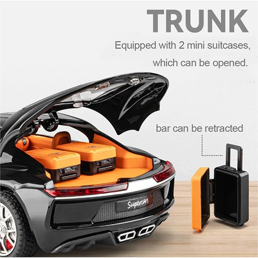 ماکت ماشین بوگاتی آتلانتیک برند XINHAODI گالری 8