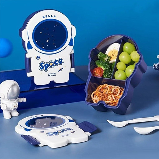 ظرف غذا سه قسمتی طرح فضانورد گالری 3