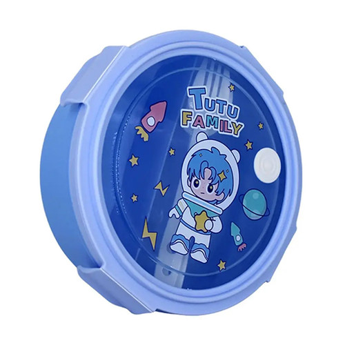 ظرف غذا کودک دو قسمتی به همراه قاشق و چنگال شاخص