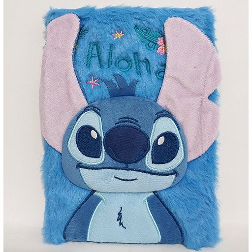 دفتر 100 برگ A5 طرح پشمی و برجسته استیچ آبی