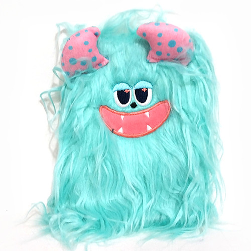 دفتر 100 برگ طرح پشمی و برجسته هیولا شاخص