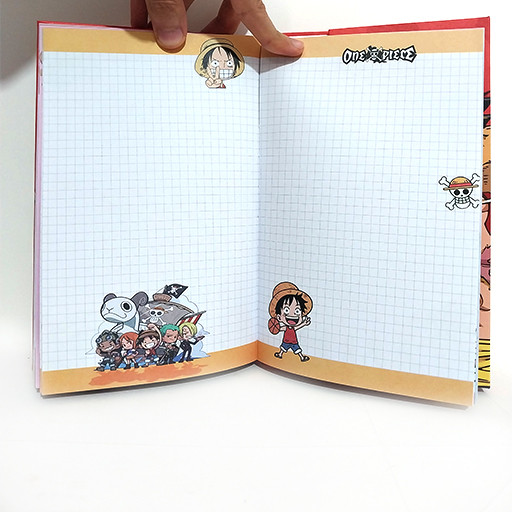 دفتر 100 برگ و جلد سخت چند منظوره طرح وان پیس گالری 4