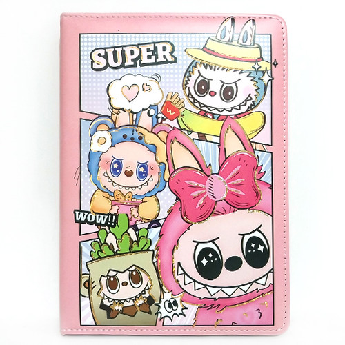 دفتر 100 برگ A5 و جلد سخت با رویه سیلیکونی جذاب طرح لبوبو شاخص