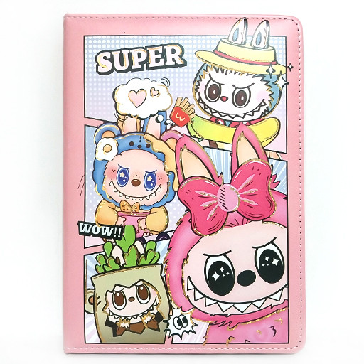 دفتر 100 برگ A5 و جلد سخت با رویه سیلیکونی جذاب طرح لبوبو شاخص