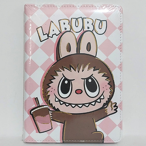 دفتر 100 برگ A5 و جلد سخت با رویه سیلیکونی جذاب طرح لبوبو طرح 4