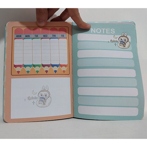 دفتر 100 برگ برنامه ریزی با جلد نرم و برجسته طرح لبوبو گالری 5