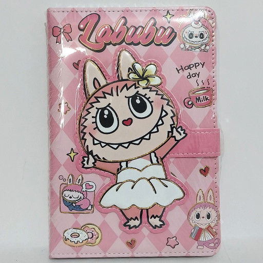 دفتر 100 برگ برنامه ریزی با جلد نرم و برجسته طرح لبوبو طرح 3