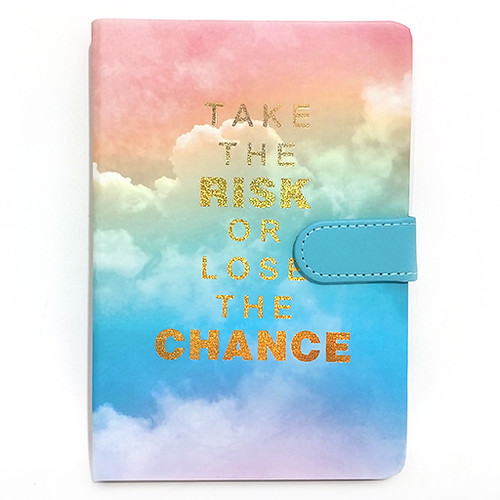 دفتر 100 برگ جلد سخت و براق طرح متن نوشته شاخص