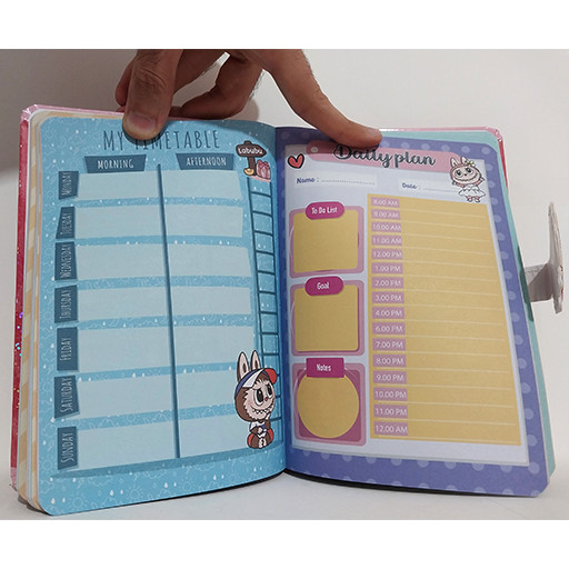 دفتر 100 برگ برنامه ریزی با جلد سخت و براق طرح متن نوشته گالری 1