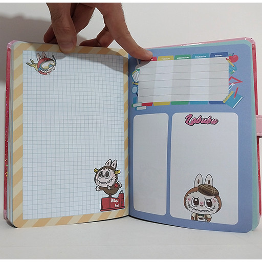 دفتر 100 برگ برنامه ریزی با جلد سخت و براق طرح متن نوشته گالری 2