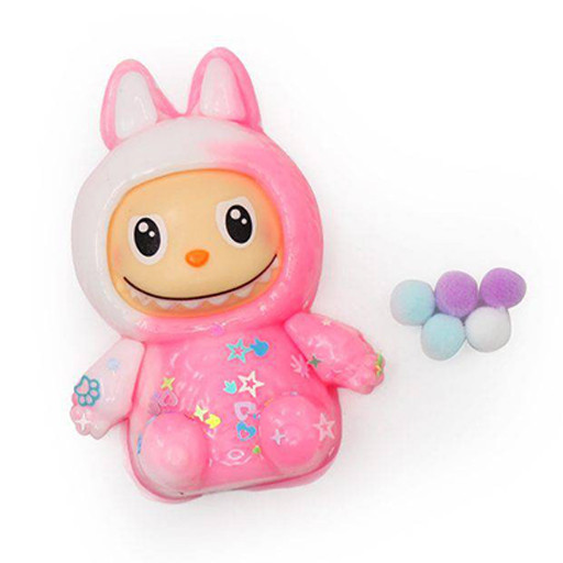 فیجت ضد استرس اسکوییشی طرح لبوبو صورتی