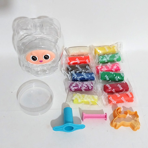 خمیر بازی با جعبه طرح لبوبو به همراه شابلون گالری