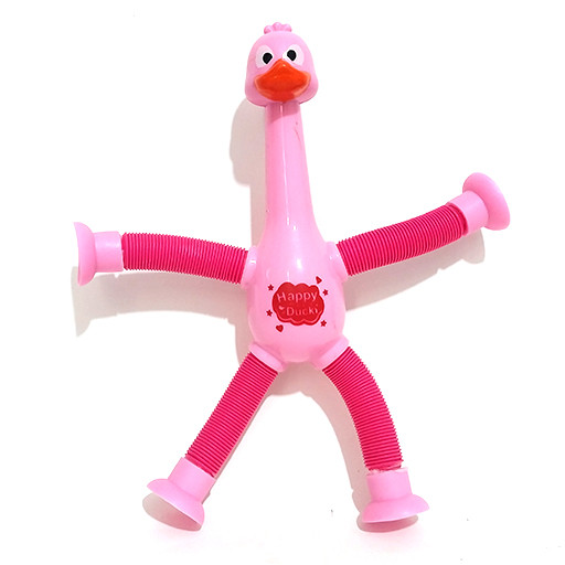 اسباب بازی کششی و چسبونکی جوجه صورتی